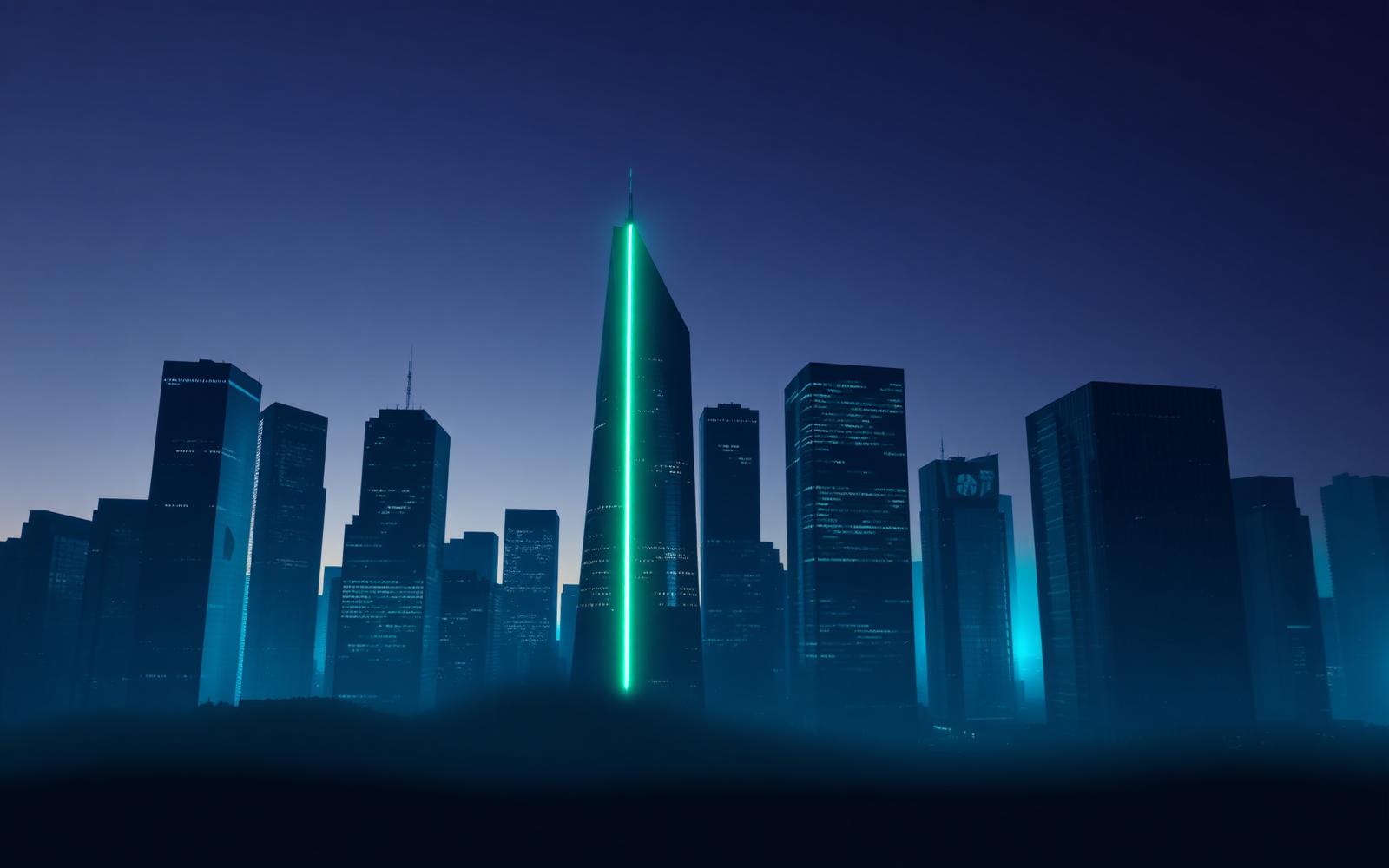 Skyline corporativo representando autoridade financeira